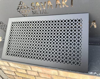 Fully Custom Air Vent Grilles with Back Frame 1mm thick Steel - Design Your Ideal Vent Cover