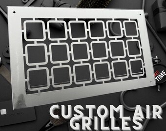 Fully Customizable Flat Ventilation Grilles - Tailored Flat Air Vent Covers - Choose Your Style - Custom Size Flat Grilles