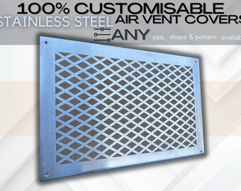 Individual Size & Design Stainless steel Ventilation Grilles, Air Registers, Vent Covers, Registers, HVAC Air Grates