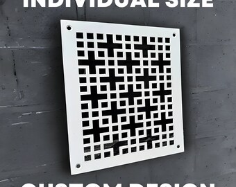 Handcrafted Custom Flat Vent Grilles - Unique Designs for Your Home - Custom Metal Flat Ventilation Covers - Made-to-Order Air Vent Grilles