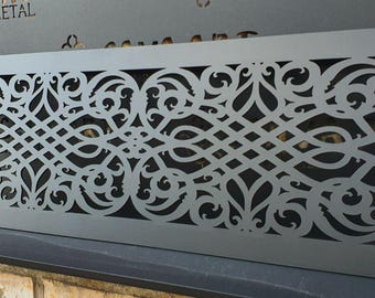Rear Mounting Frame Handcrafted Custom Vent Grilles - Custom Metal Ventilation Covers - Unique Designs for Your Home