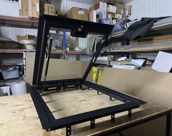 Any Size Tailored Custom Glass Floor Access Panel - Handmade Interior Design Door