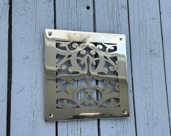 Fully customized PURE BRASS Air Grilles, Custom Vent Covers, Air Registersl, Air diffusers, Ventilation Grilles