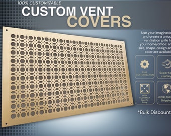 UNLIMITED CUSTOMISATION 18-gauge Steel Vent Covers- Made-to-Order Metal Air Flow Diffusers