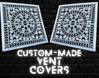 Unique Metal Flat HVAC Grilles - Personalized Metal Flat Air Passage Grates - Bespoke Metal Flat Air Ventilation Panels