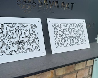 Handcrafted Metal Framed Air Flow Grilles - Tailored Metal HVAC Grates -Bespoke Metal Framed Air Ventilation Panels