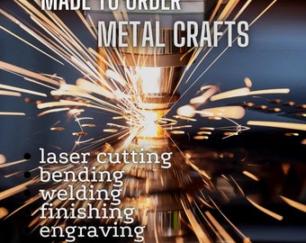 Custom metal crafts | Made-to-Order laser-cutting metal crafts | Lasercut: Steel, Stainless steel, Copper, Brass, Corten