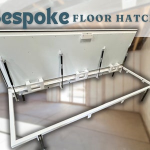 Bespoke Custom Steel Floor Hatch with Overal Border for floor Covering - Made-to-Measure Steel Floor Access Door
