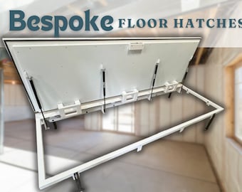 Bespoke Custom Steel Floor Hatch with Overal Border for floor Covering - Made-to-Measure Steel Floor Access Door