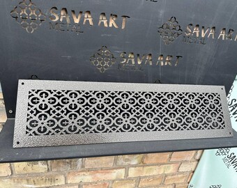 Unique Metal Framed Air Passage Panels - Personalized Metal Framed Air Ventilation - Artisan Metal Framed Air Flow Grilles