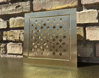 Bespoke Natural Brass Access Panels  with Hinges and Latches + Push-to-Open Lock | 100% Design and Size Customisation