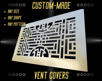 Artisan Metal Air Passage Flat Grates - Custom Metal Air Diffusers - Custom Flat Air Flow Panels