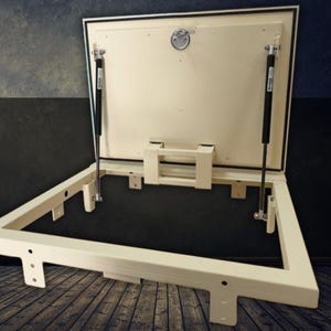 Made-to-Measure Steel Floor Hatch - Bespoke Steel Floor Access Door  - Any Size and Color available - Any adjustments available