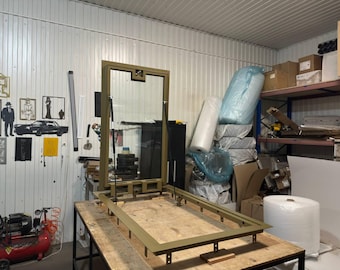 Made-to-order bespoke Glass Floor Door  - Unique Glass Cellar Access Panel Unit - Custom Glass Floor Hatch