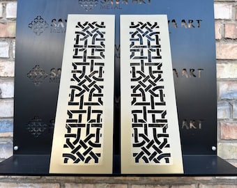 Made-to-Order Flat Ventilation Grilles - Unique Cabinet Air Vent Grilles - Fully Customizable Patterns and Colors