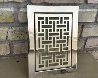 Bespoke Natural Brass Access Panels  with Hinges and Latches + Push-to-Open Lock | 100% Design and Size Customisation