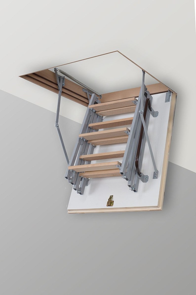 ANY SIZE Custom Attic Pull-down Stairs/ladders, Access Stairs, Folding ...