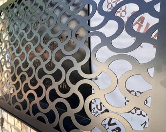 Artisan Metal Framed Air Flow Grilles - Rear mounting Custom Metal HVAC Diffusers - Made-to-Order Metal Air Vent Covers with Rear Flange