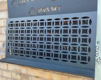 Unique Metal Framed Air Passage Panels - Personalized Metal Framed Air Ventilation - Artisan Metal Framed Air Flow Grilles