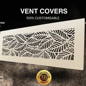 Custom-Made Flat Vent Covers - Customizable Metal Flat Ventilation Grilles - Tailored Metal Air Ventilation Screens