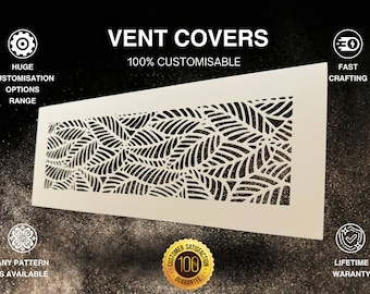 Custom-Made Flat Vent Covers - Customizable Metal Flat Ventilation Grilles - Tailored Metal Air Ventilation Screens