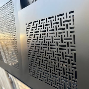 Flat Custom Metal Air Vent Grates - Specific Size Handcrafted Flat Metal Air Flow Grilles - Handcrafted Flat Metal Air Vent Panels