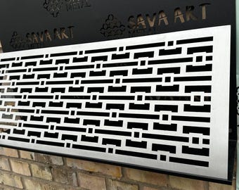 Custom-made Brushed Stainless Steel Vent Covers, Bespoke Rustless Air Grilles, Personalised Air Vent Covers, Any Design and Size available