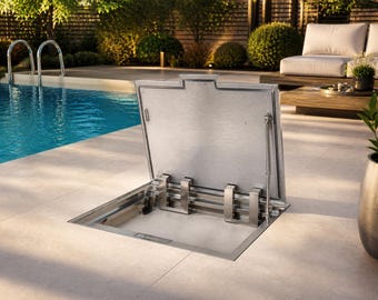 Handcrafted Steel Floor Hatches - Made-to-Order Steel Floor Access Door - Custom Fit for Any Application | Max Width/Length - 65 x 140 in.