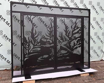 100% CUSTOMISABLE Decorative Custom metal Fireplace Screens | Personalised Fireplace accessories