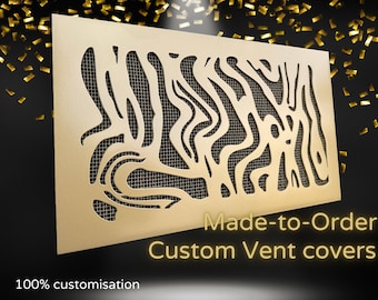 Custom Flat Air Flow Panels - Customized Flat Air Vent Screens - Custom Metal Air Vent Grates