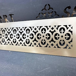 Tailored Metal Vent Covers - Personalized Steel Rear Flange Air Passage Grilles - Max Width/Length - 60 x 80 inches