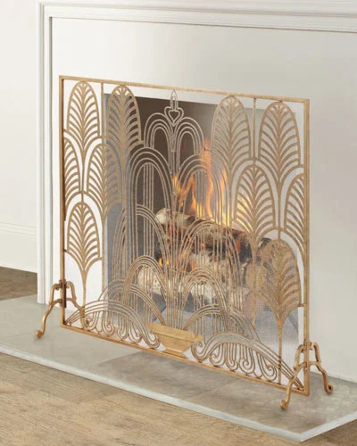 ANY SIZE & PATTERN Custom Metal Fireplace Screen Etsy