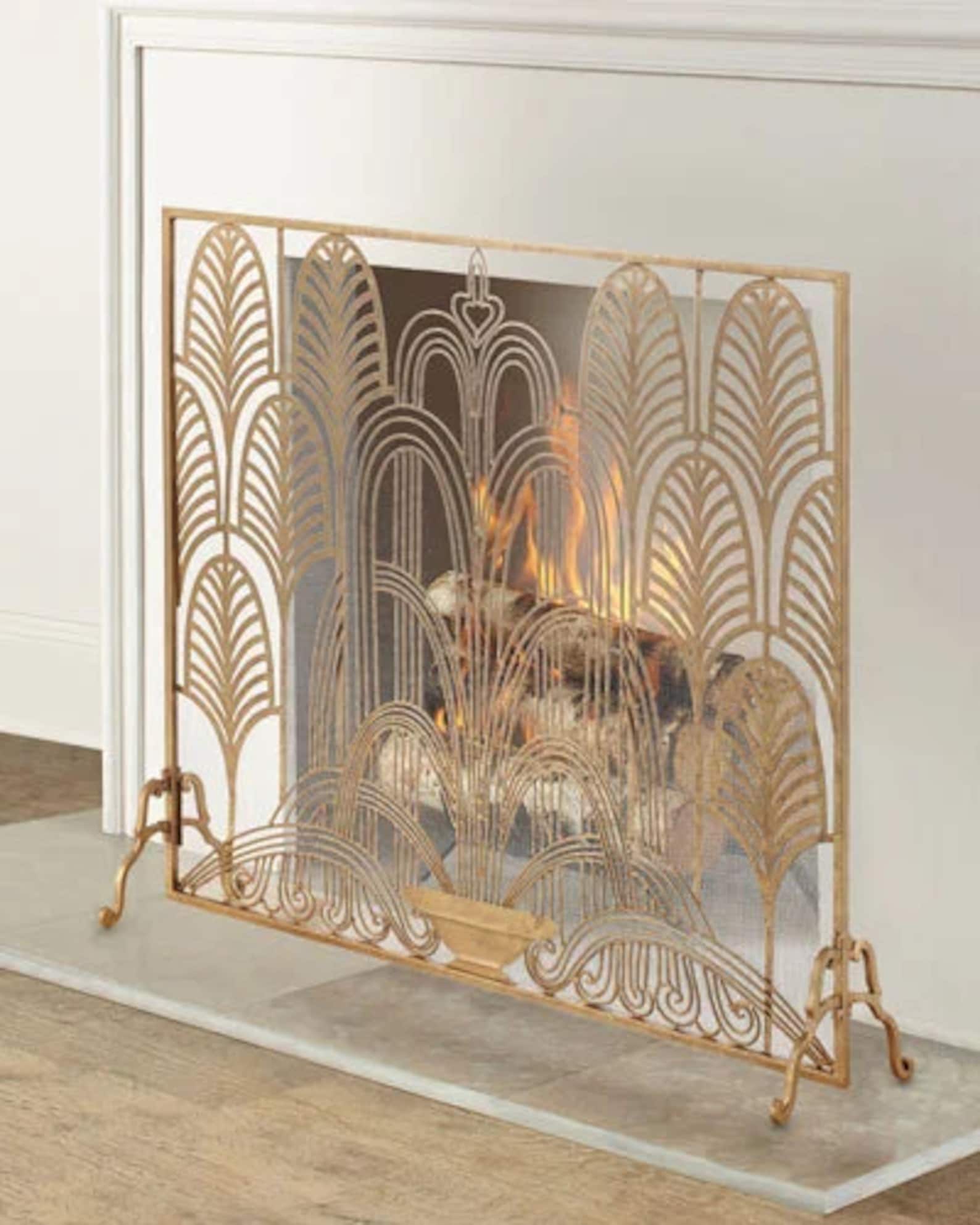 ANY SIZE & PATTERN Custom Metal Fireplace Screen - Etsy