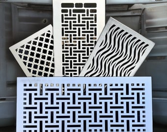 Custom-made Ventilation Grilles with Rear Flange, Bespoke Air Grilles, Vent Covers, HVAC Air Grates