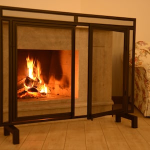 Pantalla de chimenea de metal personalizada y decorativa de CUALQUIER TAMAÑO Y PATRÓN / Accesorios de chimenea personalizados
