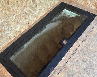 ANY SIZE & SHAPE Custom-made Floor Hatches with Glass Doors | Access panels | Service hatches | Custom Trapdoors