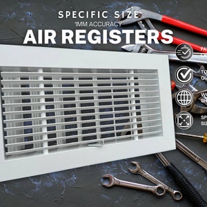 Custom Size HVAC Grilles, HVAC/R Systems, Air Register with louver, Any Size and color available