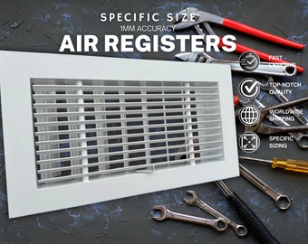 Custom Size HVAC Grilles, HVAC/R Systems, Air Register with louver, Any Size and color available