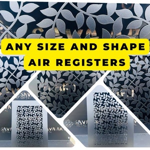 Handgefertigte Luftstromgitter mit Metallrückrahmen - Benutzerdefinierte Metall-Heckgurt-HLK-Register - Handwerkliche Metallrahmen-Belüftungspaneele
