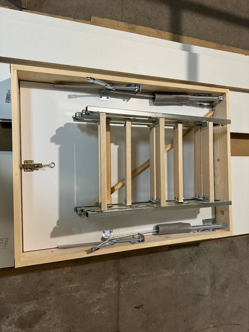 ANY SIZE Custom Attic Pull-down Stairs/ladders, Access Stairs, Folding ...