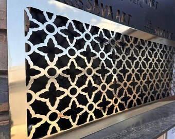 PURE BRASS! 100% Custom-Made Air Grilles, Air Return Vent Covers, Custom air registers, Floor grates, Drain Covers