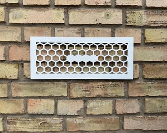 Tailored Metal Air Vent Covers - Personalized Steel Rear Flange Air Passage Grilles - Max Width/Length - 60 x 80 inches