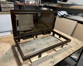 Custom Size Glass Floor Access Panel - Handmade Interior Design Door