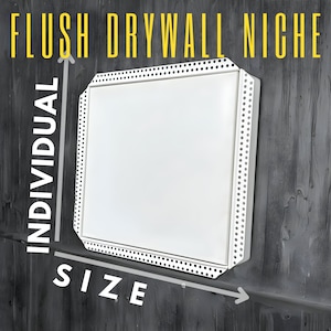 Custom-made Drywall Flush Mounted Niche, No-See Drywall Access Panel, Flush Device Mount