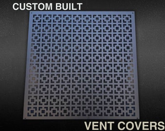 Fully Personalized Metal Air Ventilation Grilles - Bespoke Metal Vent covers - Made-to-Order Metal Air Vent Covers