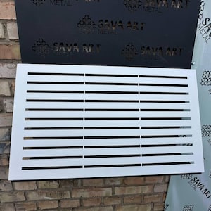 Cubiertas de ventilación únicas - Difusores de aire metálicos personalizados con brida trasera - Difusores HVAC de metal con montaje trasero hechos a medida