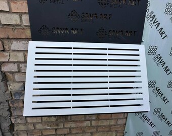 Unique Air Vent Covers - Personalized Metal Air Diffusers with Reaf Flange - Made-to-Order Metal Rear Mounting HVAC Diffusers