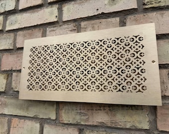 Custom Brass Air Grilles, Decorative Vent Covers, Ventilation Registers, Custom Patterns