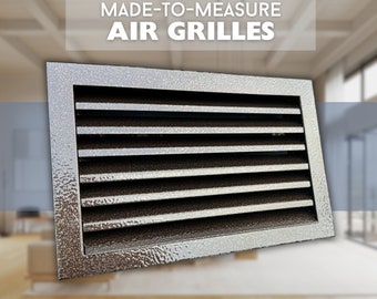Made-to-Measure Ventilation Grilles - Bespoke Metal Air Ventilation Grilles - Custom Size and Color