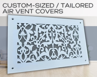 Handcrafted Metal Framed Air Flow Grilles - Tailored Metal Framed HVAC Grates -Bespoke Metal Framed Air Ventilation Panels